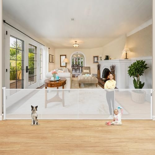 Reinforced 42" Extra Tall Retractable Baby Gates by Babyproofingoutletcovers