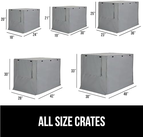 GORILLA GRIP Dog Crate Covers, Wire Kennel Topper, 24 in - Image 3