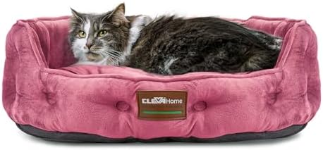 ClevaHome Cat Dog Bed for Small Pets up to 15lbs by ClevaHome