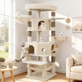 Cat Tree, 81.1" Skyward Corner Cat Tower by VibrissiaHome