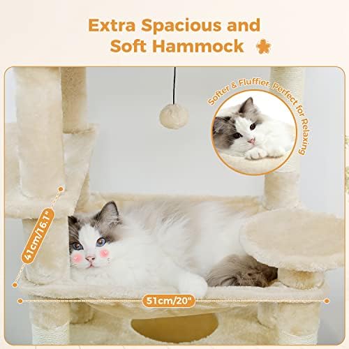 PAWZ Road 72" Cat Tree, Tall Cat Tower - Image 3