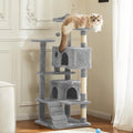 54 Inch Cat Tree Tower with Sisal Scratching Posts by Aidoly