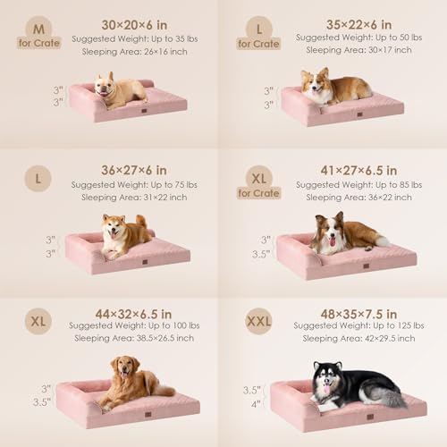 EHEYCIGA XL Dog Bed Memory Foam - Image 2