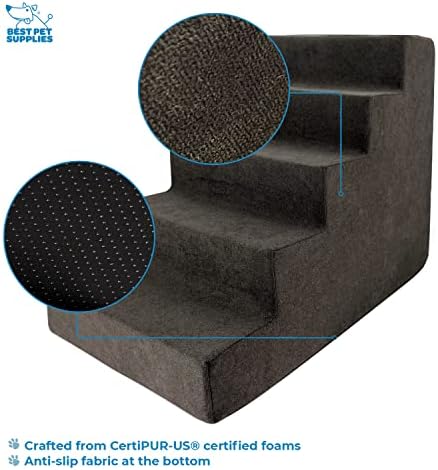 Best Pet Supplies Dog Stairs for Small Dogs & Cats, Foam Pet Steps Portable - Image 3