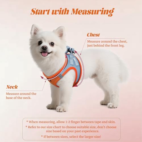 No Pull Dog Puppy Harness and Leash Set Reflective Mesh Vest Small - Image 2