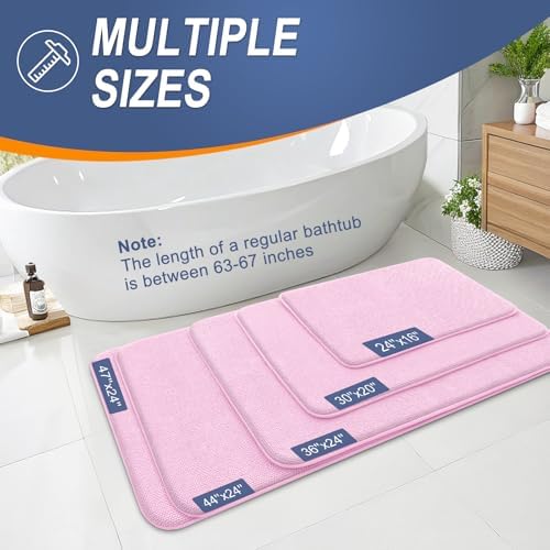 OLANLY Thick Memory Foam Bathroom Rugs 30x20, Soft Absorbent Bath Mat - Image 5
