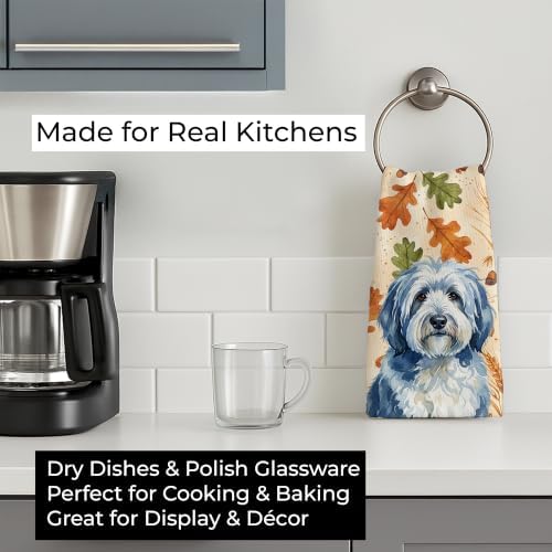 Caroline's Treasures Old English Sheepdog Dogs Kitchen Towel 15x25 - Image 3
