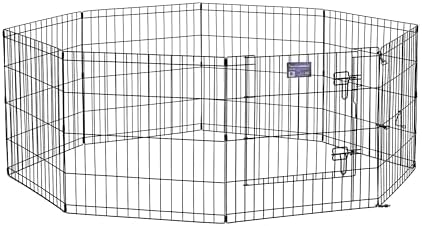 MidWest 24-Inch Exercise Pen, Single Door, 16 Sq Ft Play Area by MidWestHomesForPets