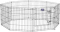 MidWest 24-Inch Exercise Pen, Single Door, 16 Sq Ft Play Area by MidWestHomesForPets