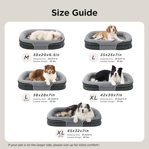 Bedsure 360°Oval Bolster Orthopedic Dog Beds Large Sized Dog - Image 6