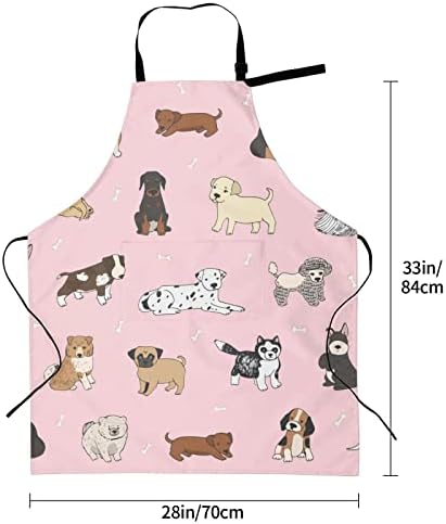 Perinsto Waterproof Apron With 2 Pockets Kitchen Chef Aprons Bibs - Image 6