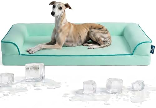 Cooling Dog Bed for Summer, Extra Large Orthopedic Cool Pet Bed by blunique