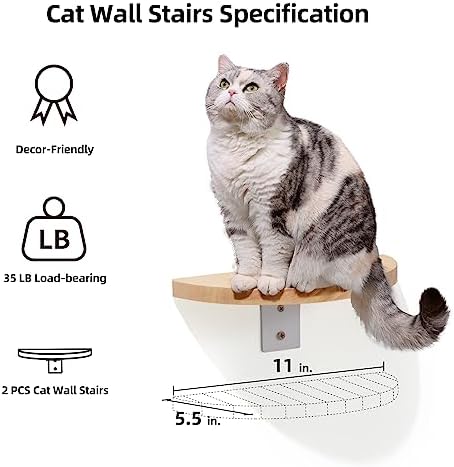FUKUMARU Cat Wall Furniture Set, Transparent Capsule - Image 3