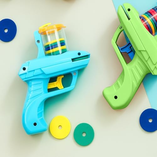 Sumind 2 Pcs Foam Disc Shooter Blasters, Light Blue - Image 5
