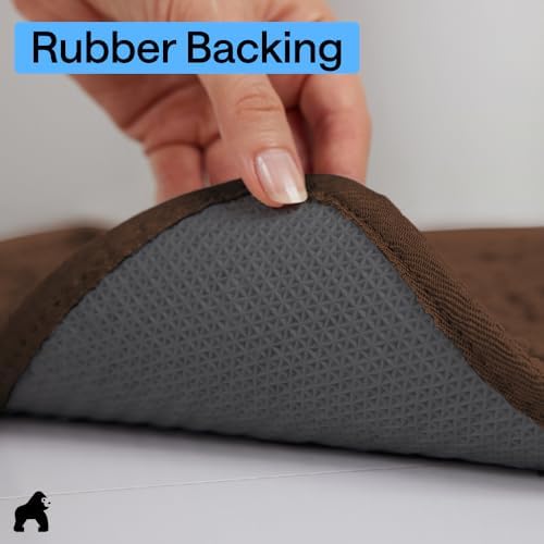 GORILLA GRIP SoakSTOPPER Dog Door Mat, Machine Wash and Dry, 30x20 Brown - Image 5