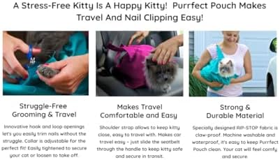 PurrFect Pouch The Original AS SEEN ON TV. Comfy Soothing Cat Carrier - Image 5