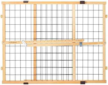 MYPET Wire Mesh Dog Gate: 26.5"-42" Wide Pressure Mounted by NorthStatesMyPet