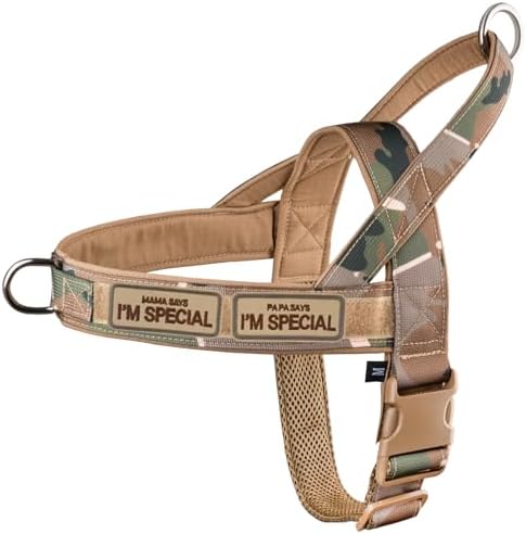 No Pull Dog Harness for Small Medium Large Sized Dogs, Escape Proof Adjustable by QIFBYFB