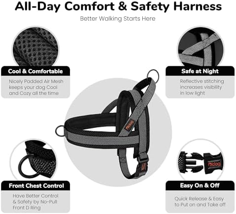 Didog No Pull Dog Harness for Small Dogs, Breathable Mesh Padded - Image 6