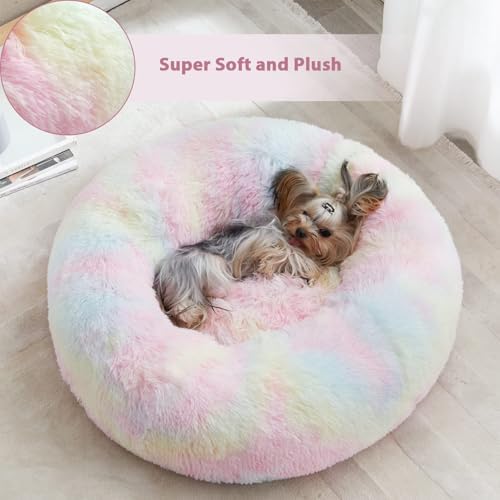 WNPETHOME Large Round Calming Dog Bed Cat Bed - Image 4