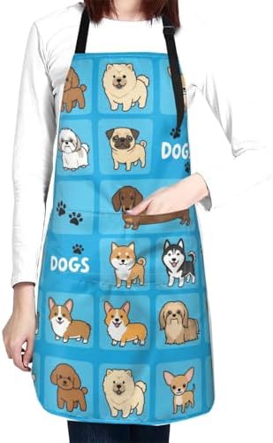 Waterproof Apron For Adults Chef Bib by Abucaky