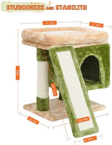 SYANDLVY Small Cat Tree for Indoor Cats, Cat Tower - Image 3