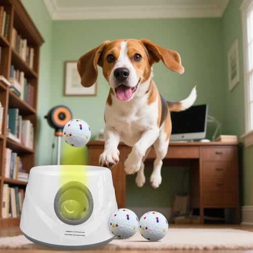 Automatic Dog Ball Launcher, 6 ETPU Balls, 20-45ft Distance - Image 6
