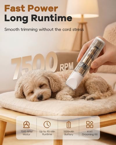 Veeconn 4 in 1 Dog Clippers Grooming Kit - Image 4