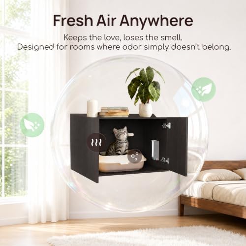 31.5" Cat Litter Box Enclosure Furniture - Image 3