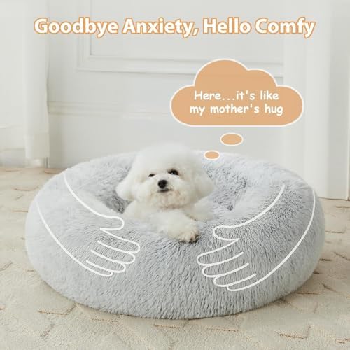 WNPETHOME Large Round Calming Dog Bed Cat Bed - Image 7