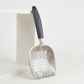 Navy Handle Giant Metal cat Litter Scoop Stainless Steel Oblique Hole Litter by Chi-buy