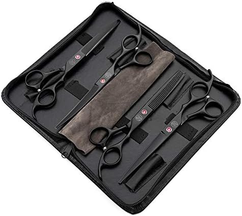 Moontay Professional 7" Dog Grooming Scissors Set 4PCS - Image 2