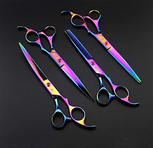 Purple Dragon 7" Dog Grooming Scissors Set - Image 5