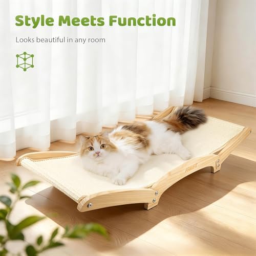 28-Inch Cat Scratching Bed, Natural Sisal Scratching Pad - Image 2