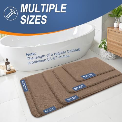 OLANLY Memory Foam Bathroom Runner Rugs 70x24, Absorbent Long Mat - Image 5