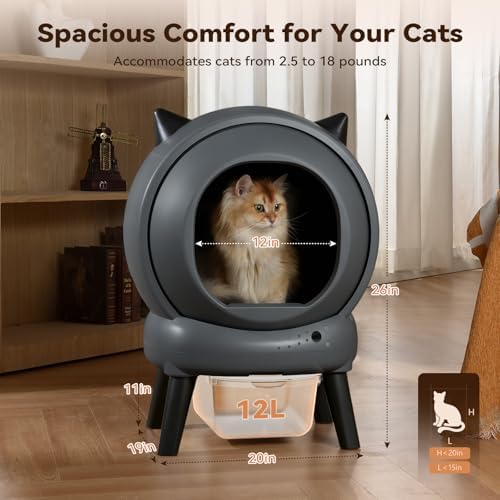 Automatic Litter Box, ZHMZ E2 Self Cleaning Litter Box - Image 4