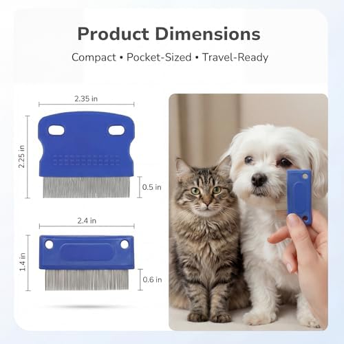 Pets&Goods Tear Stain & Flea Remover Comb Set - Image 3