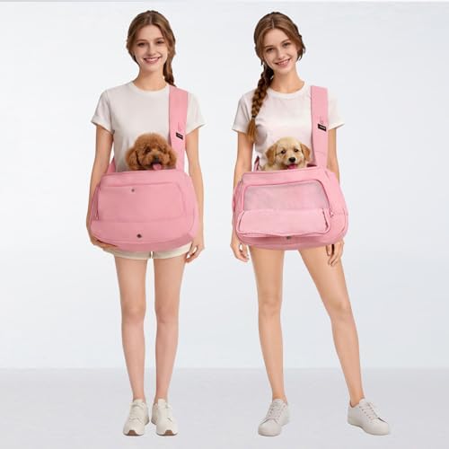 Dog Sling Carrier for Dogs & Cats, Fits 7–18lbs, Lightweight Pet Carrier Bag - Image 2