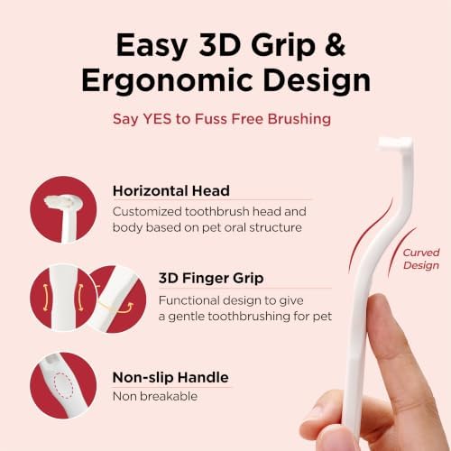 JAYU PET Dental Care Brush Soft Bristles 3ea - Image 5