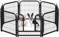 Metal Dog Playpen 24in H 8 Panels Heavy Duty Dog Fence by Petorldog