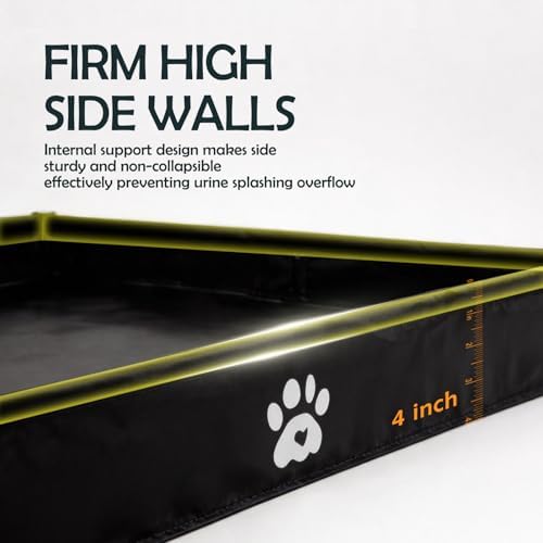 MEEXPAWS Dog Pee Pad Holder, Foldable Puppy Litter Box Indoor Potty Tray - Image 5
