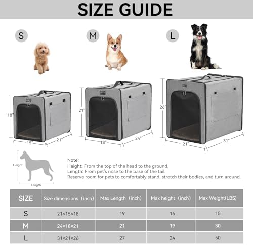 PETSFIT Travel Dog Crate, Soft Sided Dog Crate - Image 2