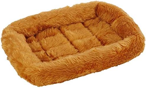 MidWest Homes for Pets QuietTime XXS Dog Bed – Cinnamon Faux Fur Bolster by MidWestHomesForPets