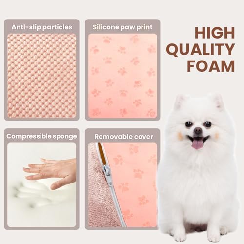 Dog Stairs for Small Dogs, 3 Tiers High Density Foam Dog Ramp, Extra Wide - Image 7