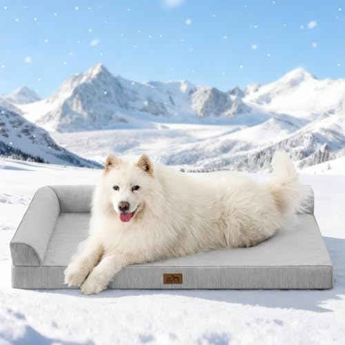 COZY KISS Cooling Dog Bed, Q-Max >0.4 Orthopedic Foam Dog Bed - Image 2