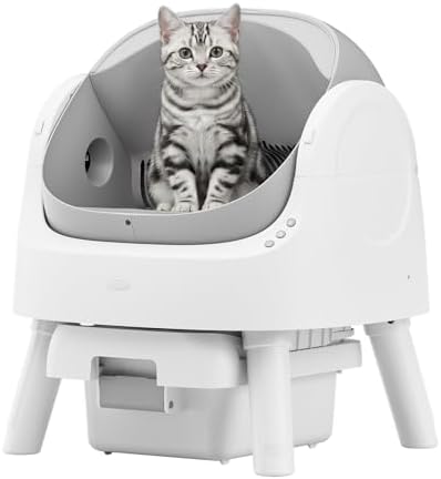 Self Cleaning Cat Litter Box, Automatic Litter Box by teweoa