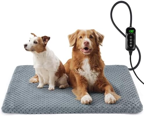 INVENHO Extra Large Pet Heating Pad, Adjustable Temperature Waterproof Dog Cat by INVENHO