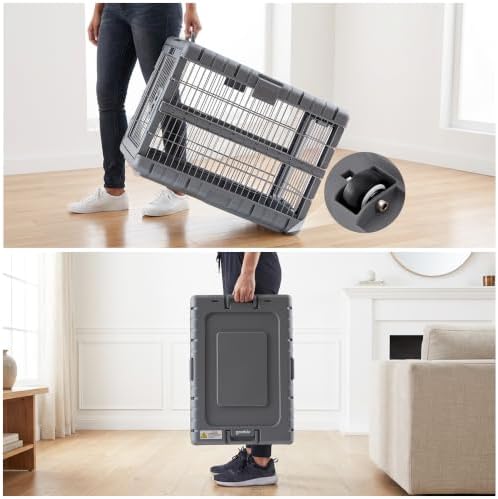 ZOMISIA 36" L Collapsible Dog Crate - Image 6