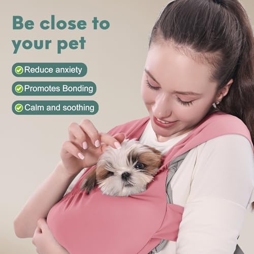 Supet Dog Sling Carrier for Small Pet, Adjustable Hands Free Front Backpack - Image 4