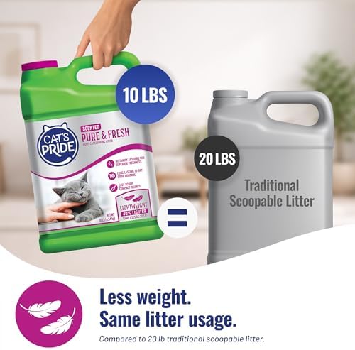 Cat's Pride Pure & Fresh Scented Clumping Litter 10lb - Image 3